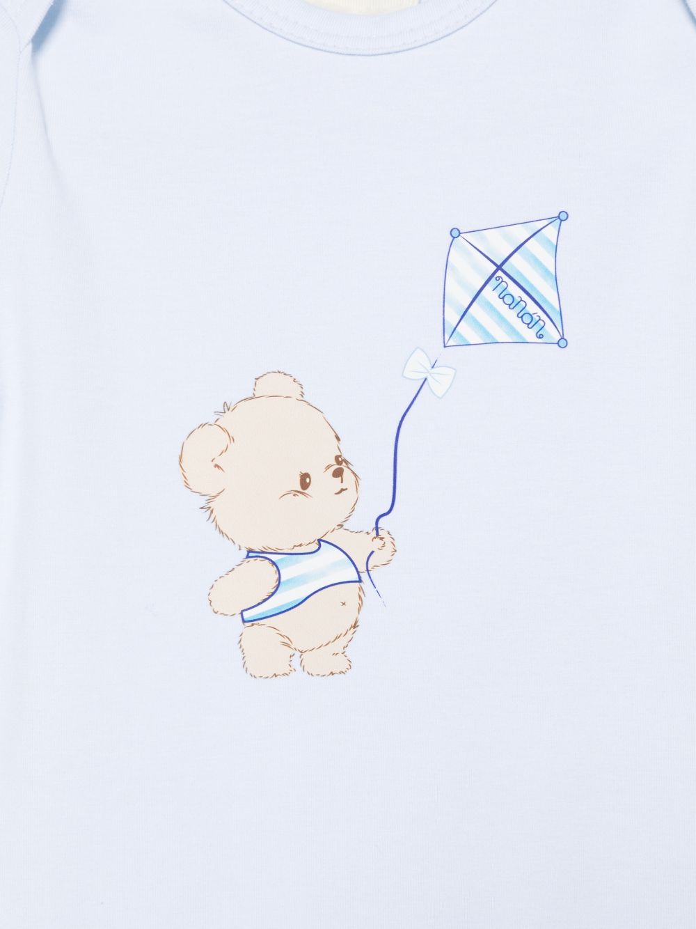Body neonato manica corta con stampa E26014 AZZURRO NANAN KIDS 