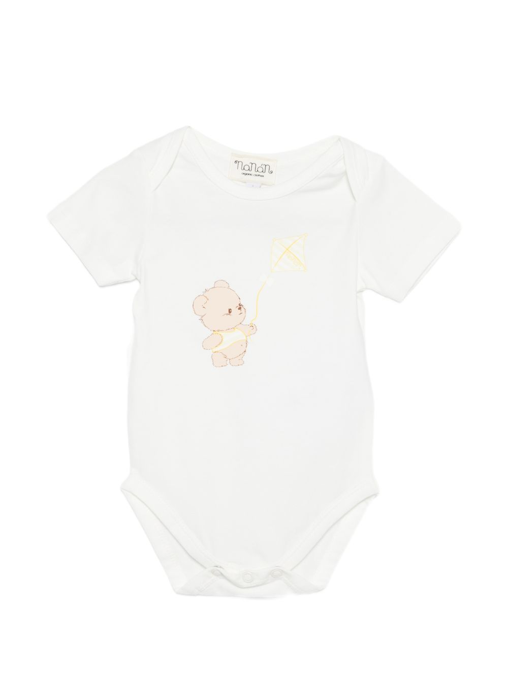 Body neonato manica corta con stampa E26014 BIANCO NANAN KIDS 