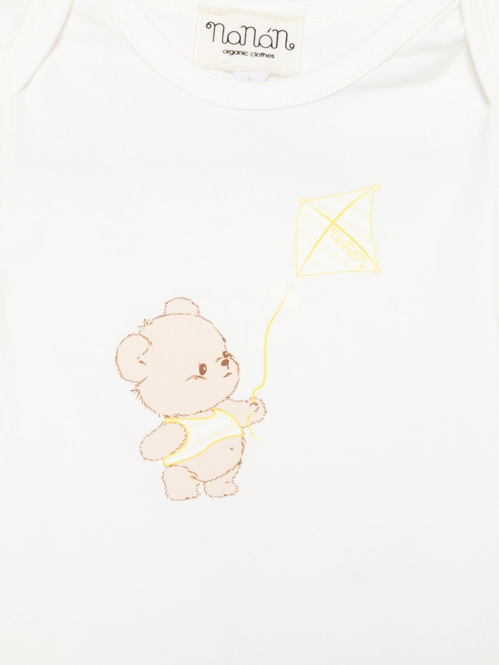 Body neonato manica corta con stampa E26014 BIANCO NANAN KIDS 