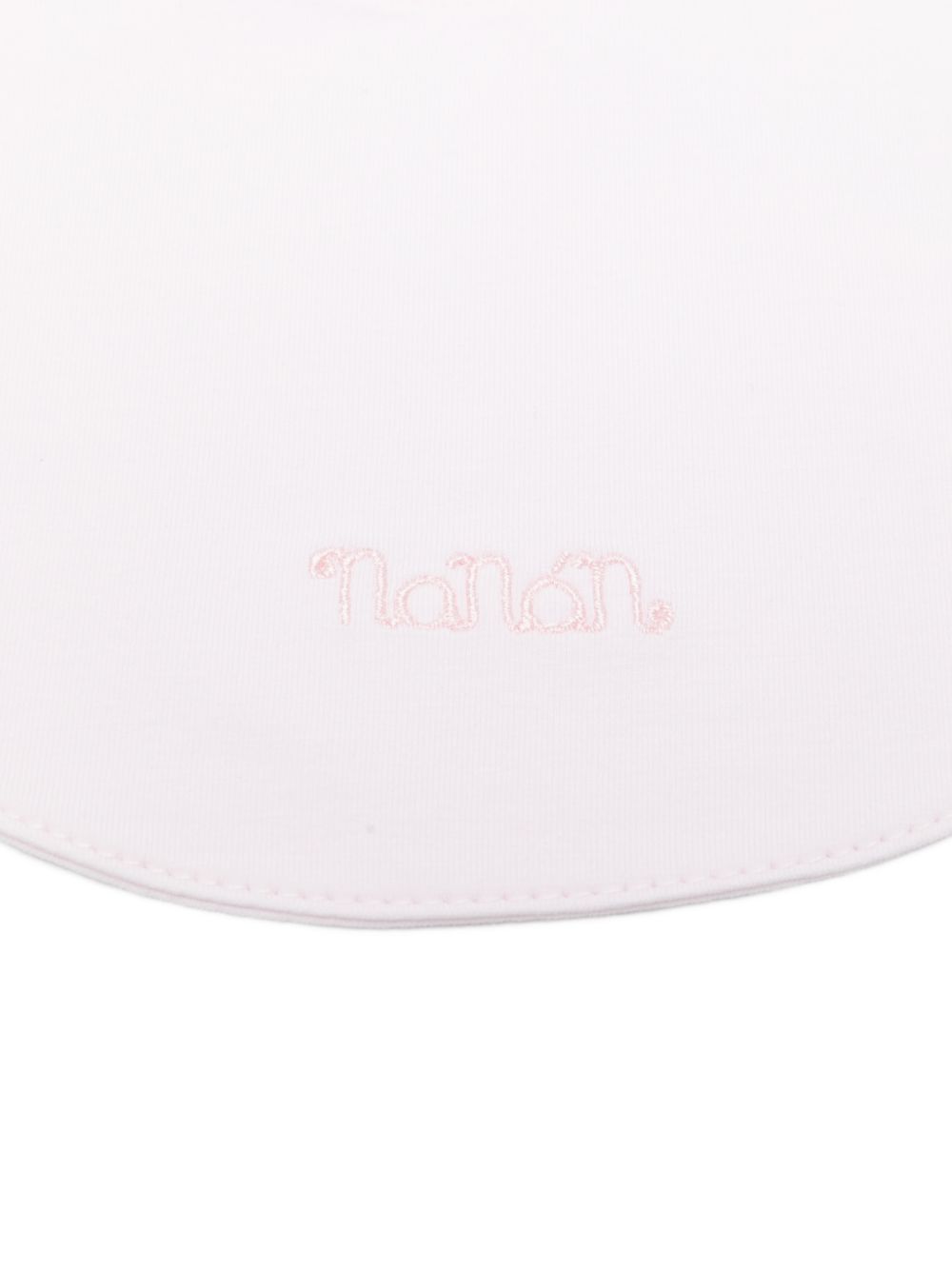 Bavetta in cotone con ricamo logo E26015 ROSA NANAN KIDS 