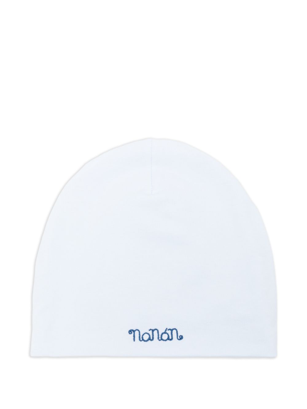 Berretto in cotone con ricamo logo E26016 AZZURRO NANAN KIDS 