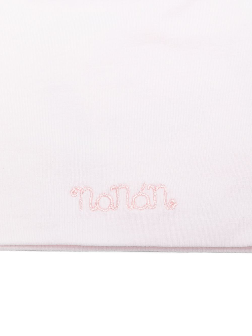 Berretto in cotone con ricamo logo E26016 ROSA NANAN KIDS 