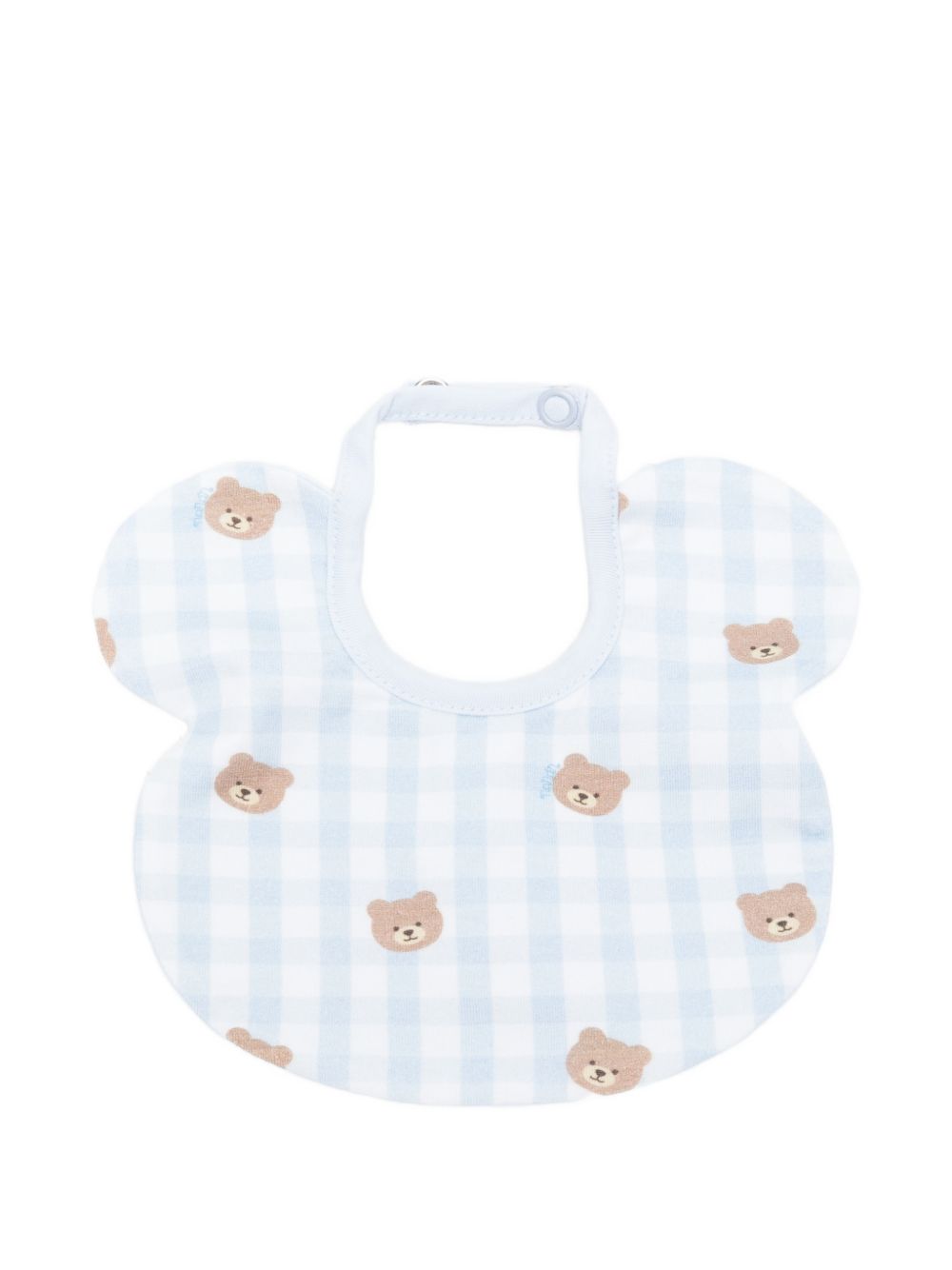 Bavaglino in cotone a quadretti E26021 AZZURRO NANAN KIDS 