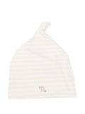 Cappello a righe in cotone con nodo