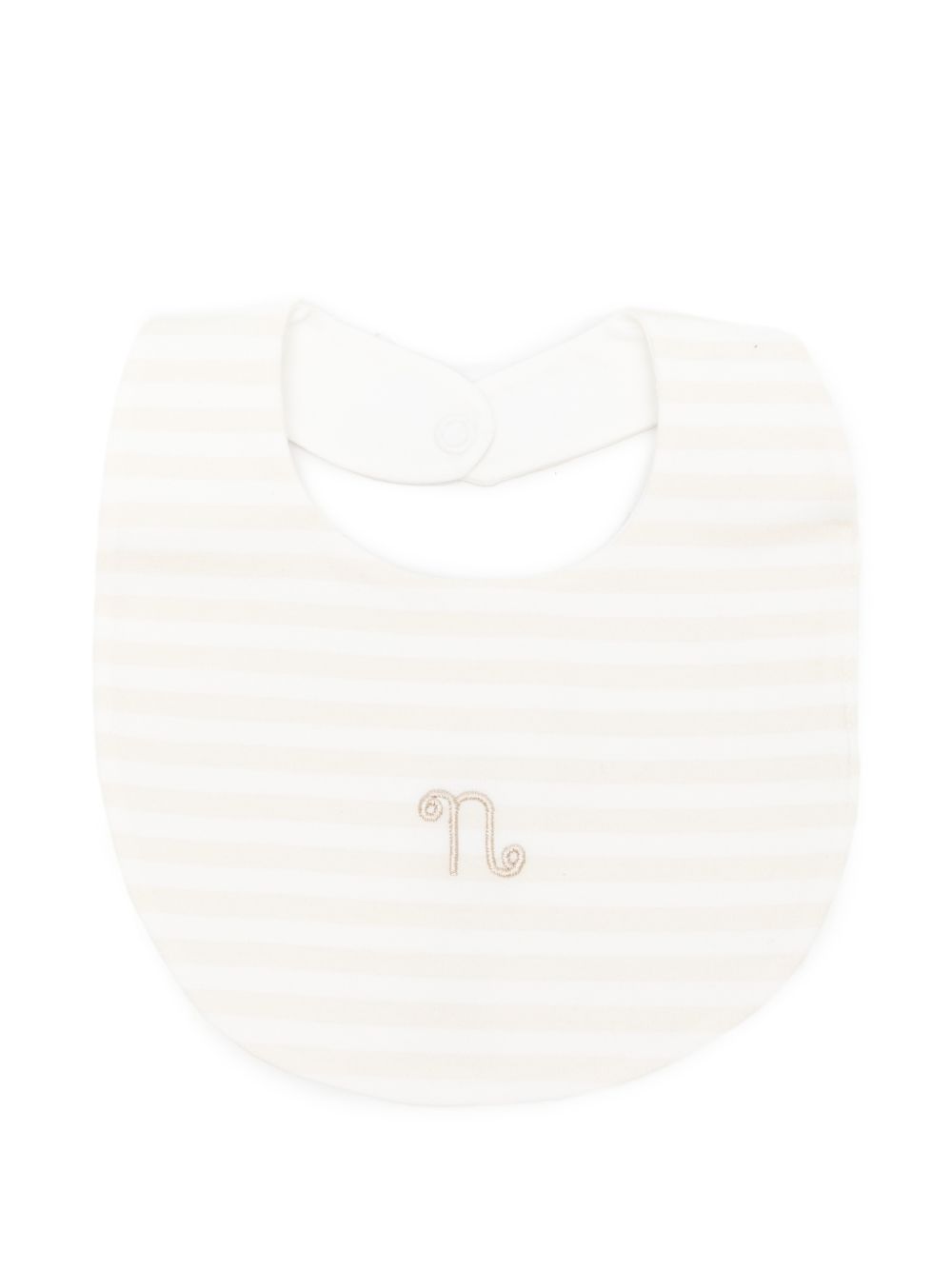 Bavaglia in cotone con chiusura a bottoni E26106 BEIGE NANAN KIDS 