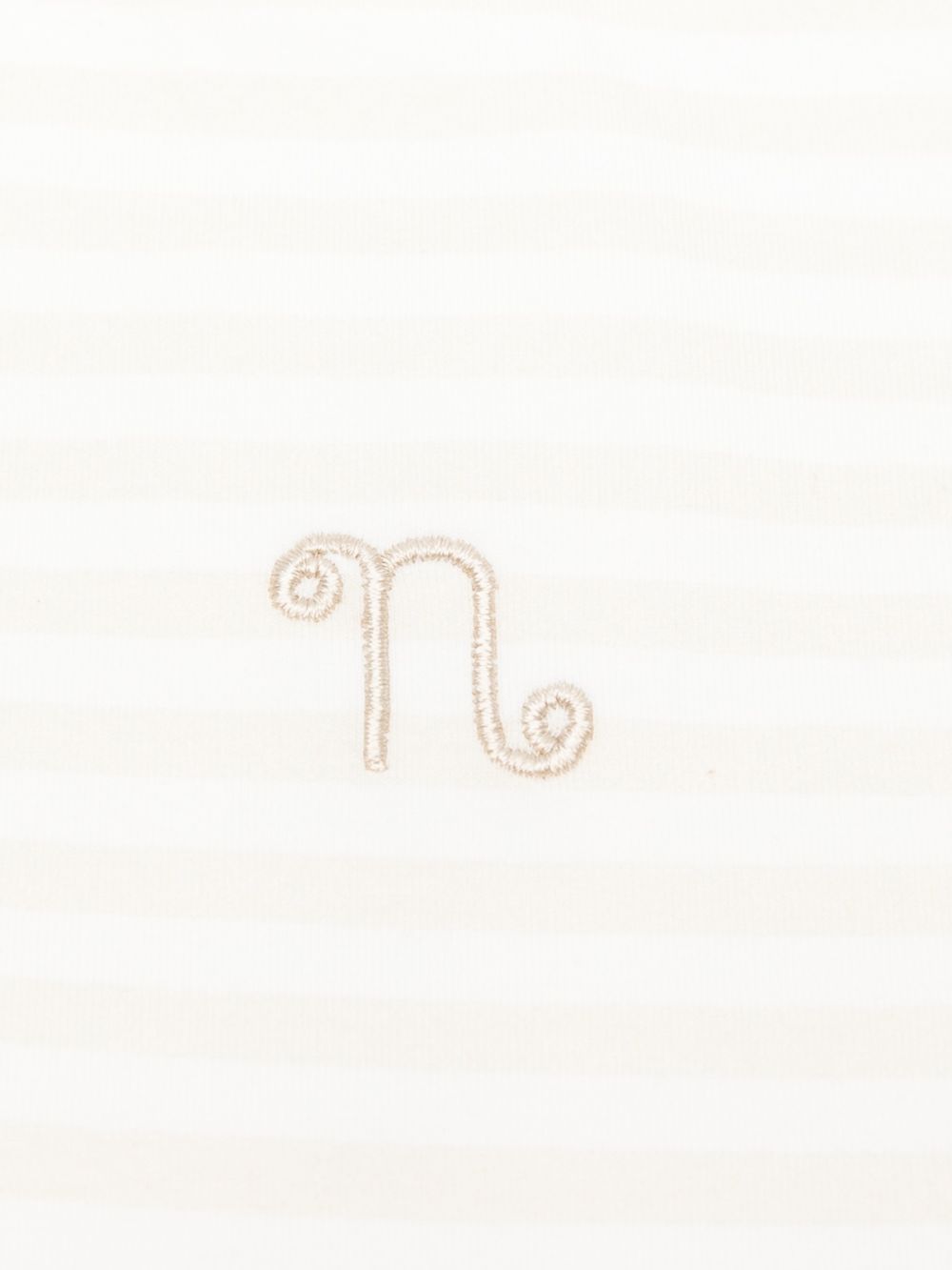 Bavaglia in cotone con chiusura a bottoni E26106 BEIGE NANAN KIDS 
