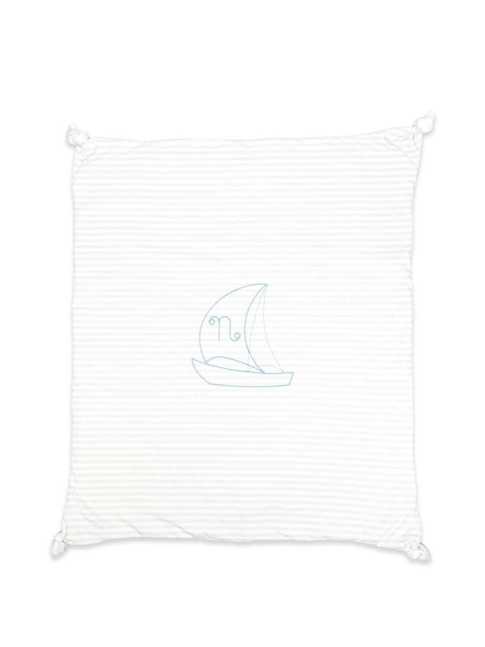 Fascia per capelli in cotone a righe con nodo E26108 AZZURRO NANAN KIDS 