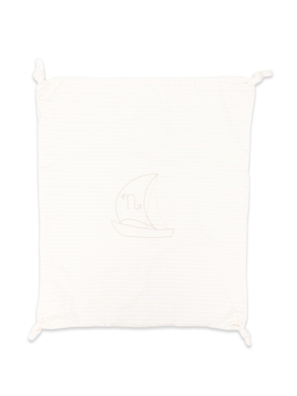 Fascia per capelli in cotone a righe con nodo E26108 BEIGE NANAN KIDS 