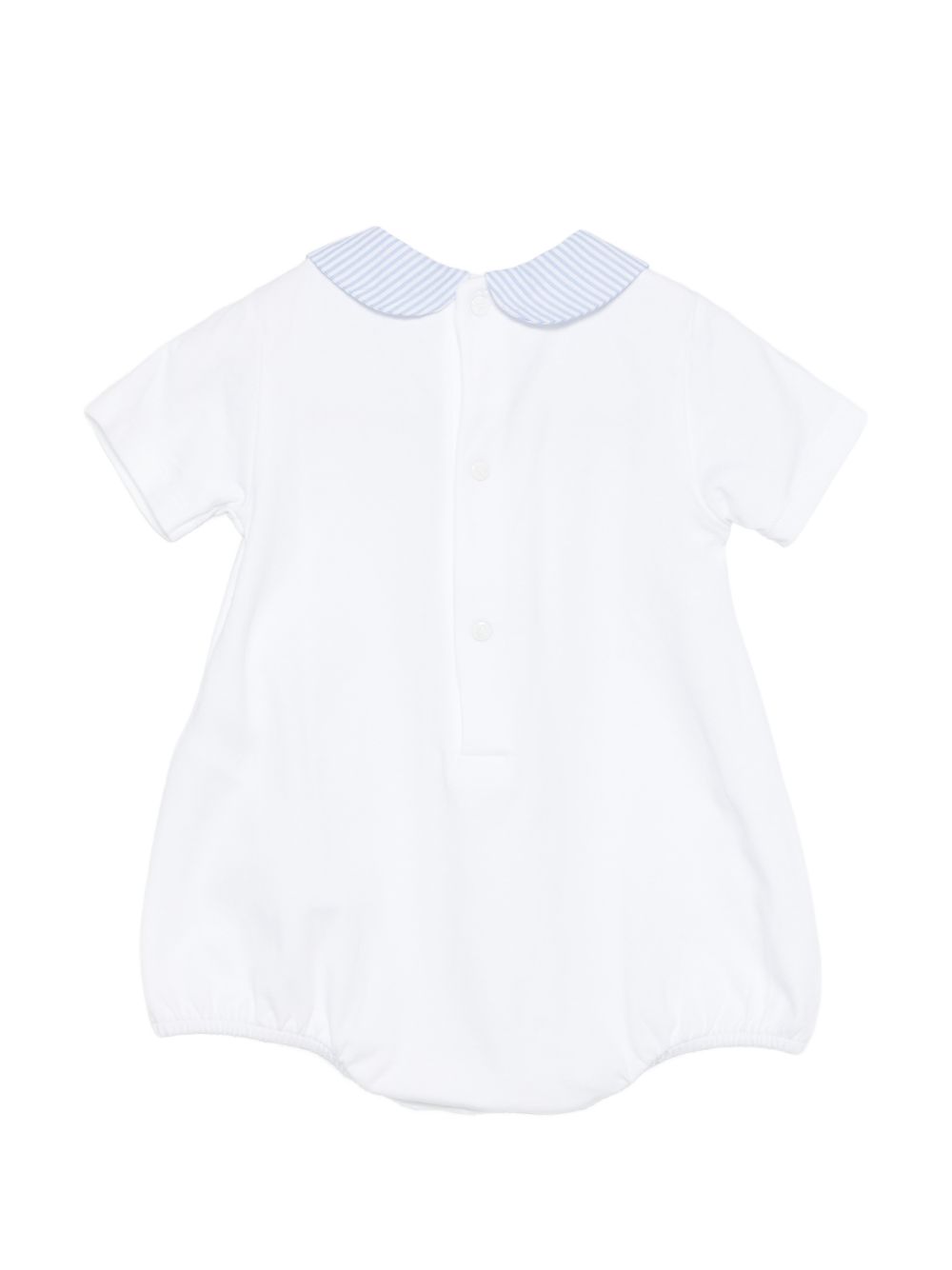 Tutina in cotone colletto peter pan E26128 BIANCO NANAN KIDS 