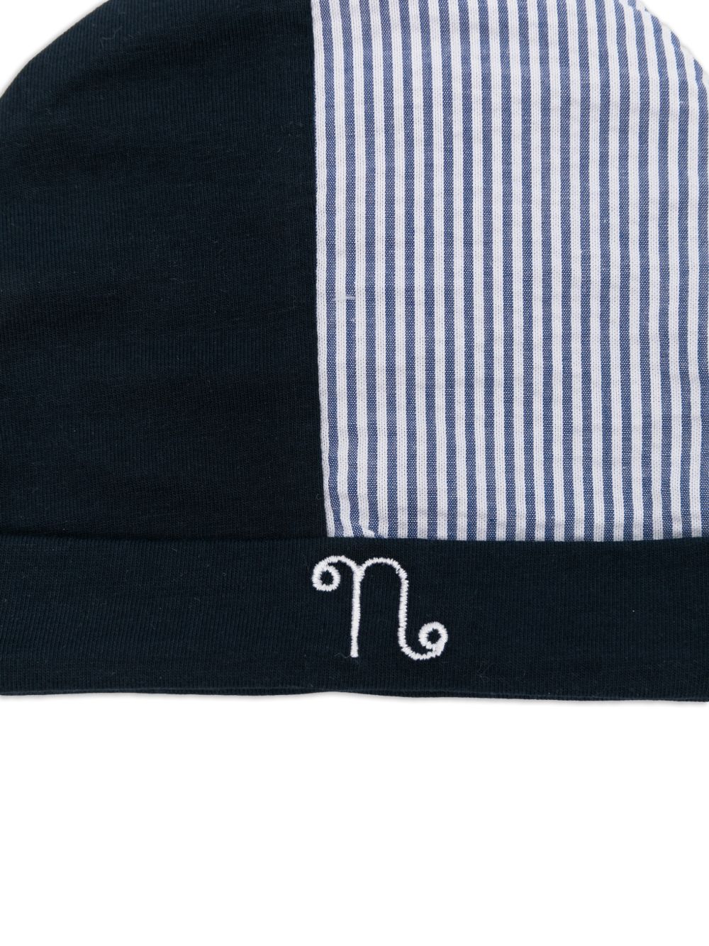 Berretto a righe in cotone E26131 BLU NANAN KIDS 
