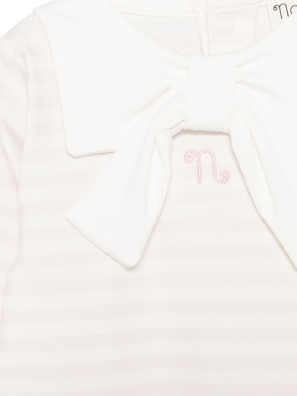 Tutina a righe con fiocco E26400 ROSA NANAN KIDS 