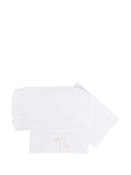 Set tre pezzi in cotone con ricamo