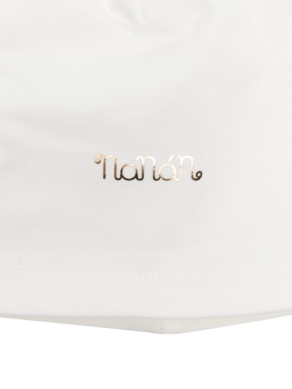 Berretto in cotone con logo E26445 OFFWHITE NANAN KIDS 