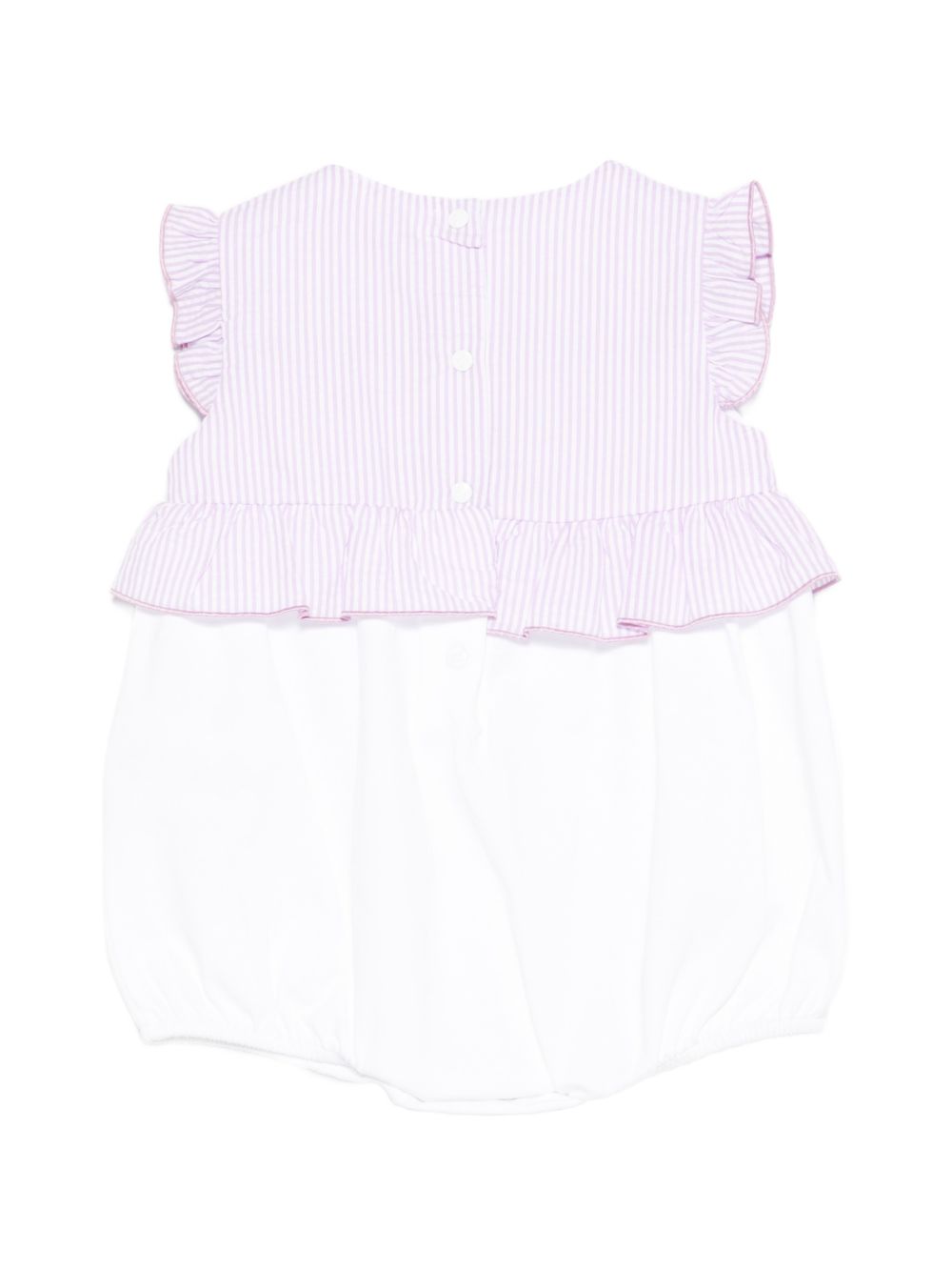 Completo in cotone con ricamo floreale E26474 LILLA NANAN KIDS 