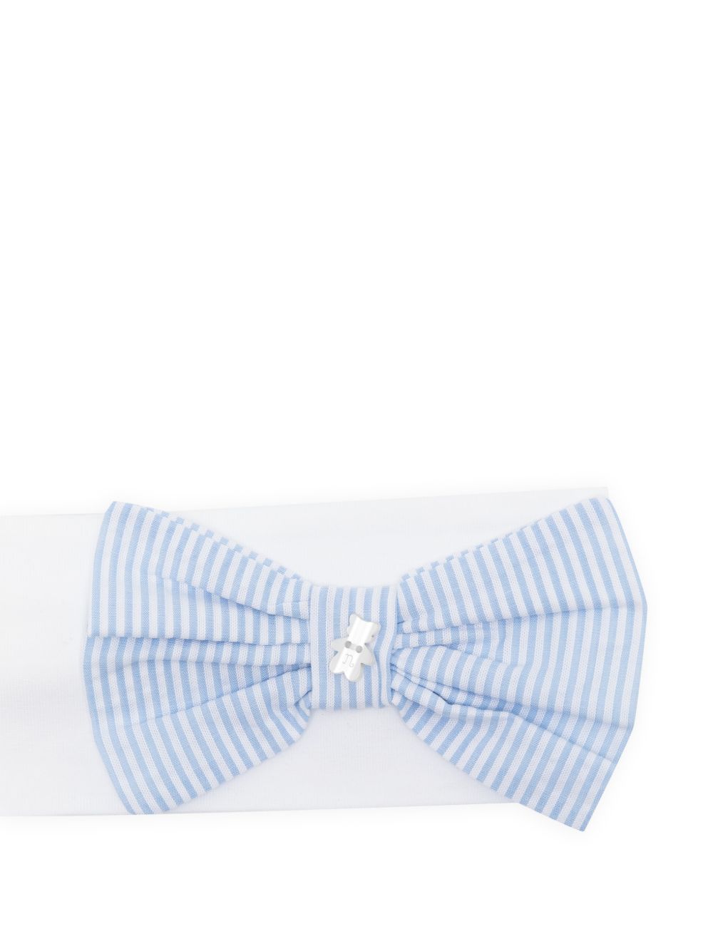 Fascia per capelli in cotone con fiocco E26477 AZZURRO NANAN KIDS 