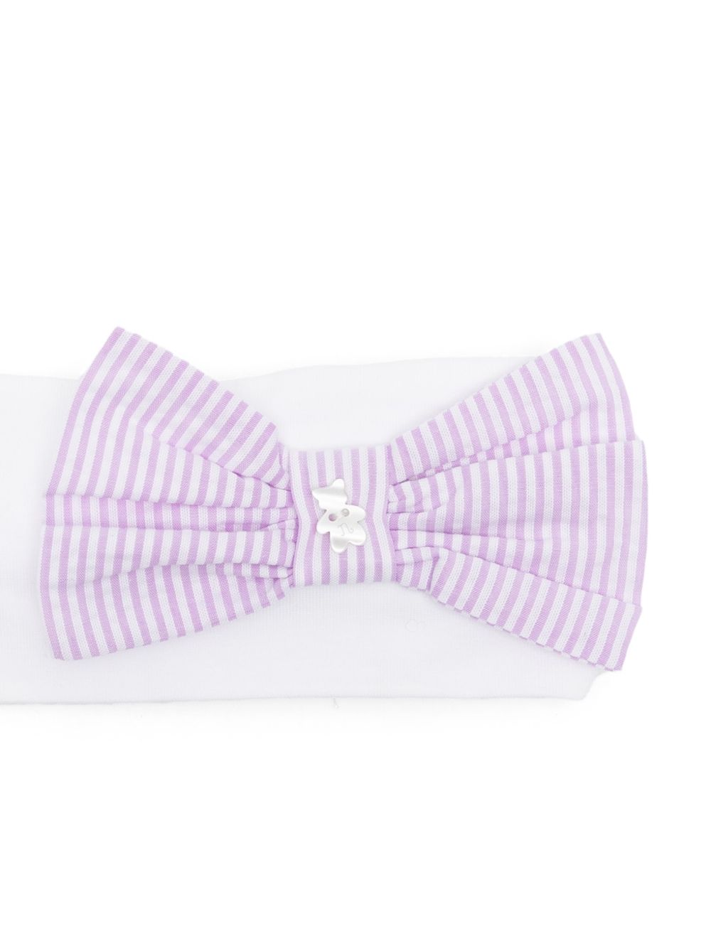 Fascia per capelli in cotone con fiocco a righe E26477 LILLA NANAN KIDS 