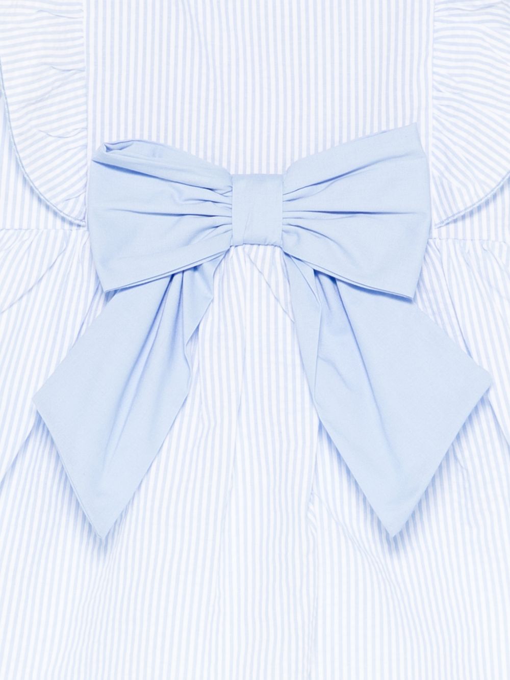 Abito in cotone con fiocco E26485 AZZURRO NANAN KIDS 