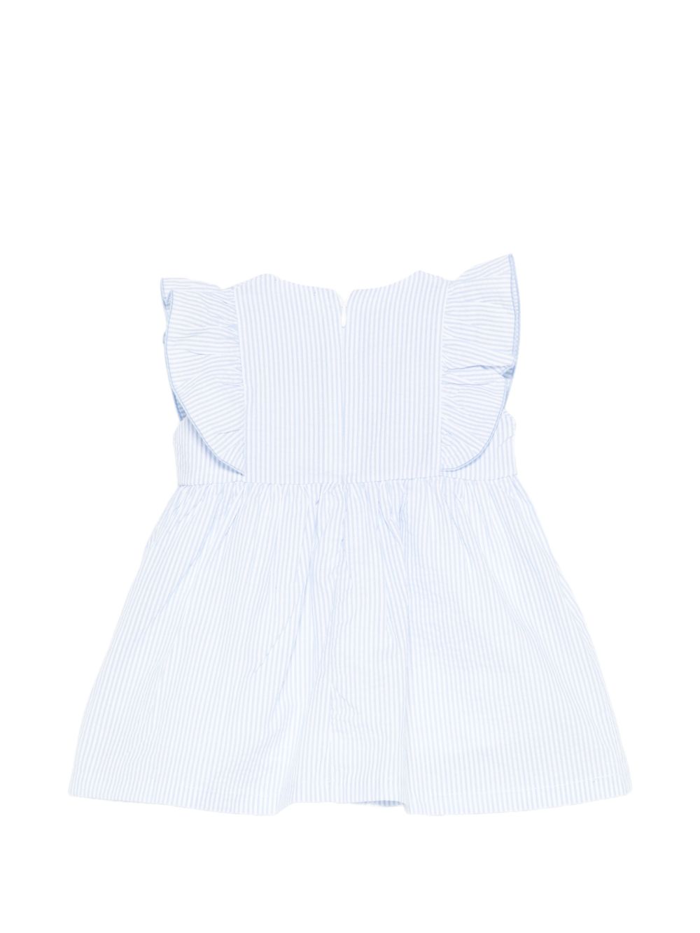 Abito in cotone con fiocco E26485 AZZURRO NANAN KIDS 