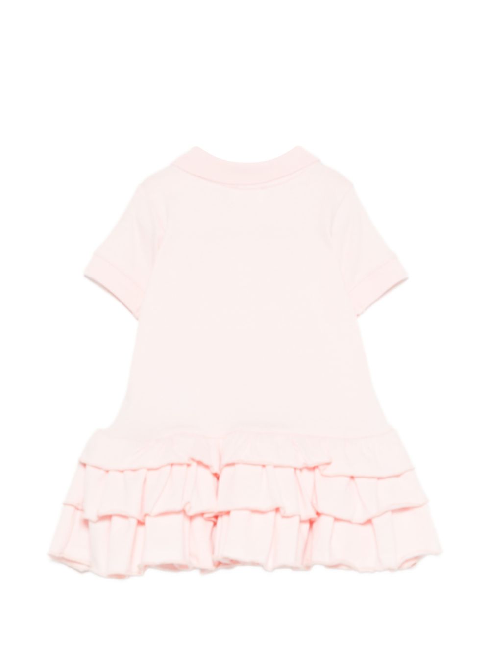 Abito polo in cotone con balze E26510 ROSA NANAN KIDS 