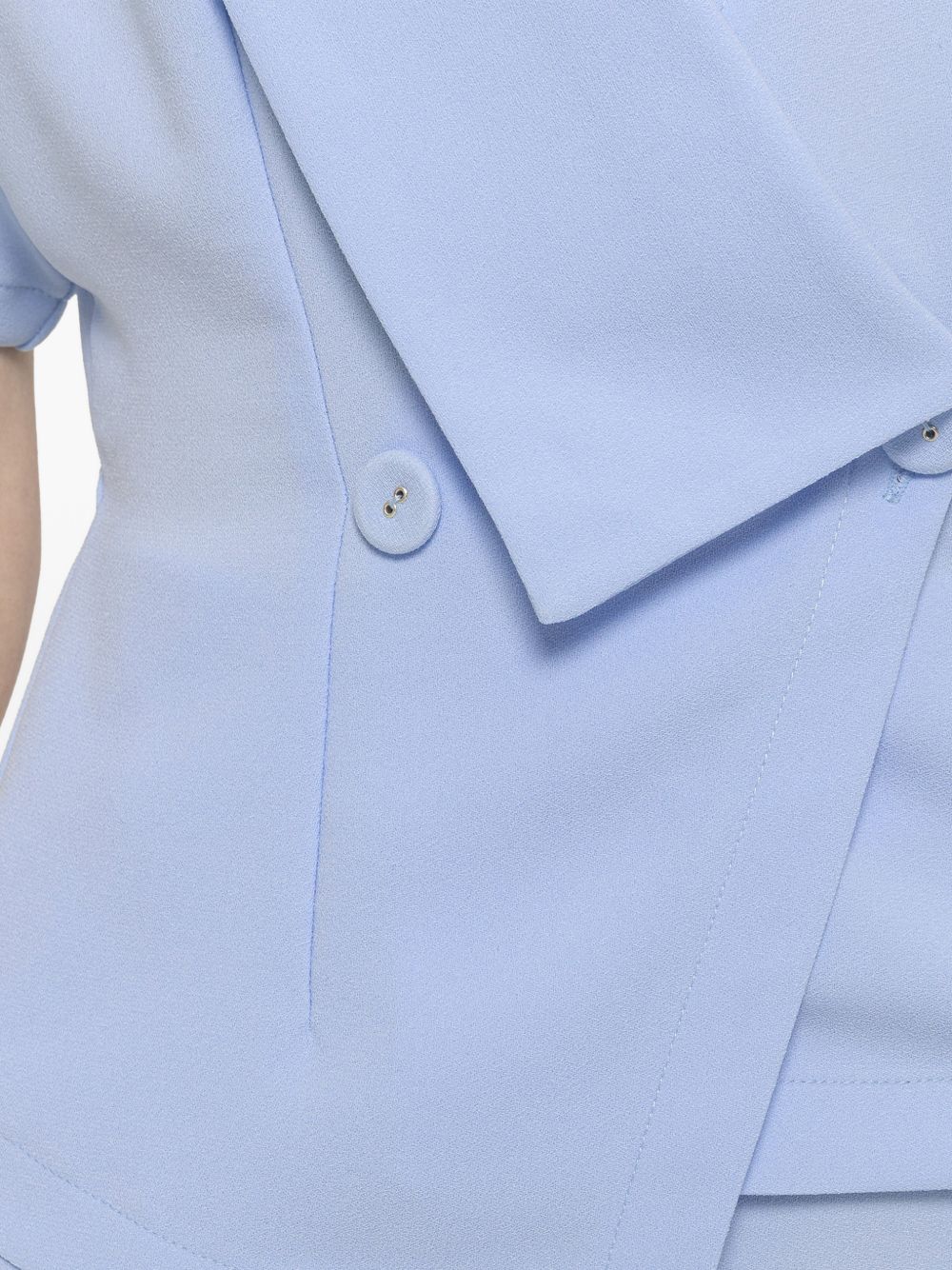 Top incrociato a maniche corte TOP16522 BLEU NISSA 