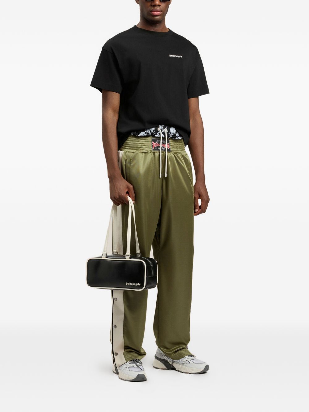 Set tre t-shirt in cotone girocollo PM2B003S26JER001 8484 PALM ANGELS 