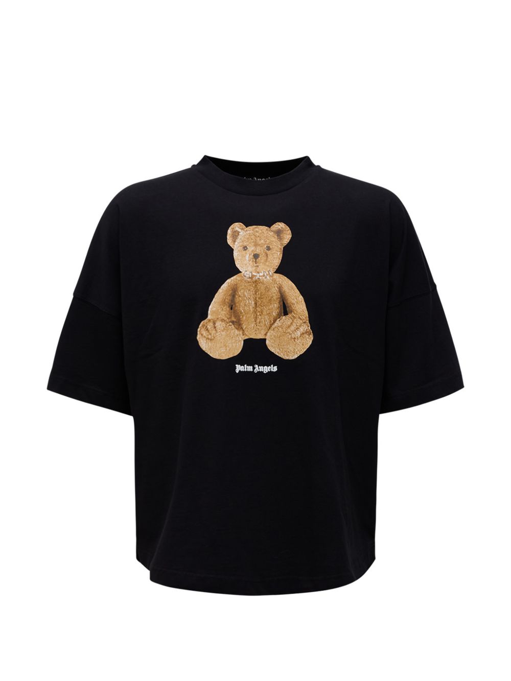 Polo in cotone con stampa orso PMAA10BS26JER004 1060 PALM ANGELS 