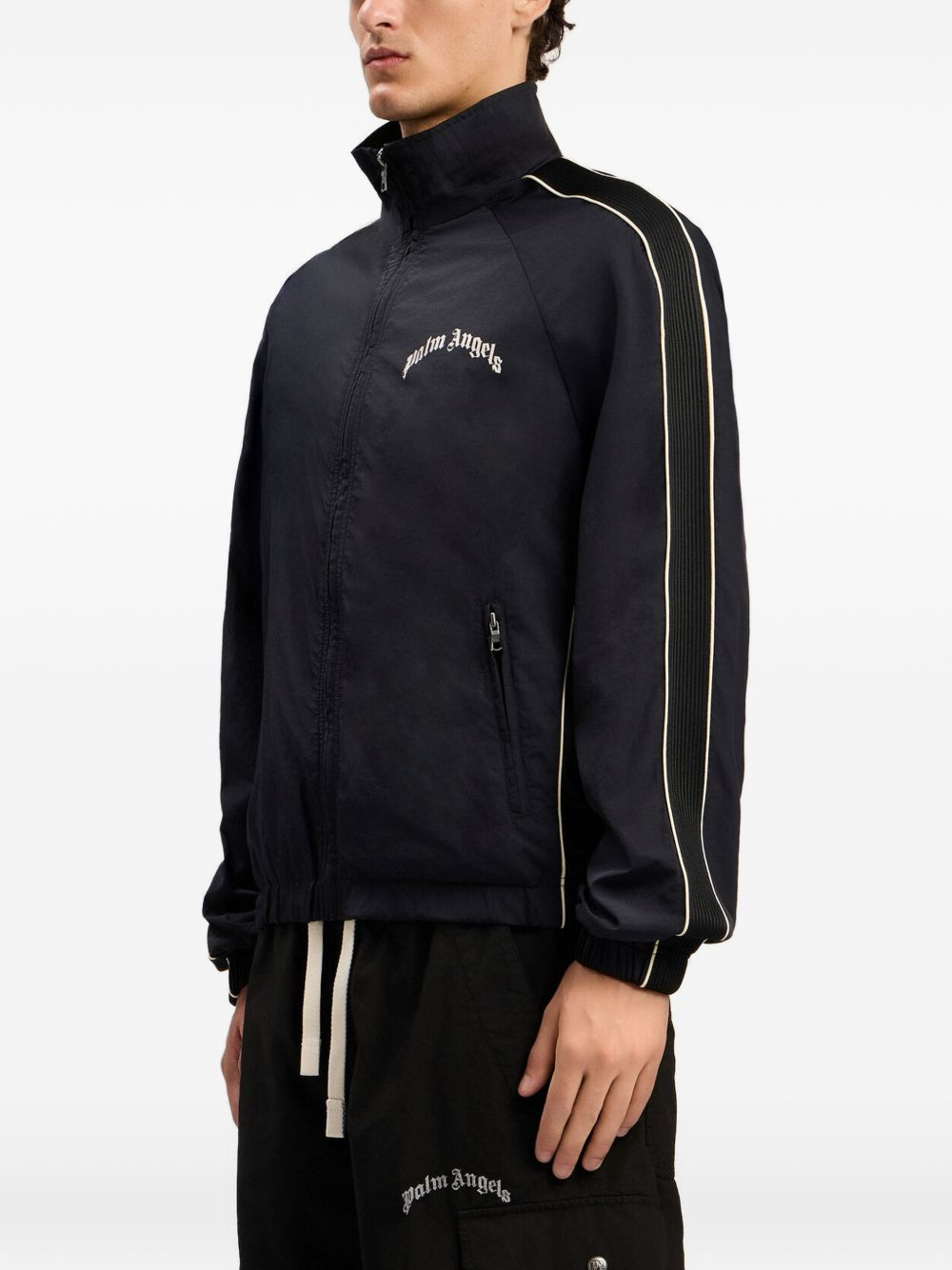 Giacca sportiva con zip e bande laterali PMEB02GS26FAB001 1003 PALM ANGELS 