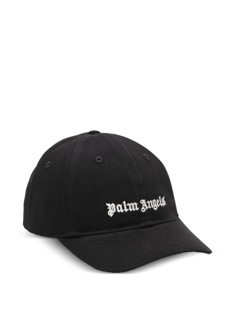 Cappellino da baseball con stampa logo PBLB002S26FAB003 110 PALM ANGELS KIDS 