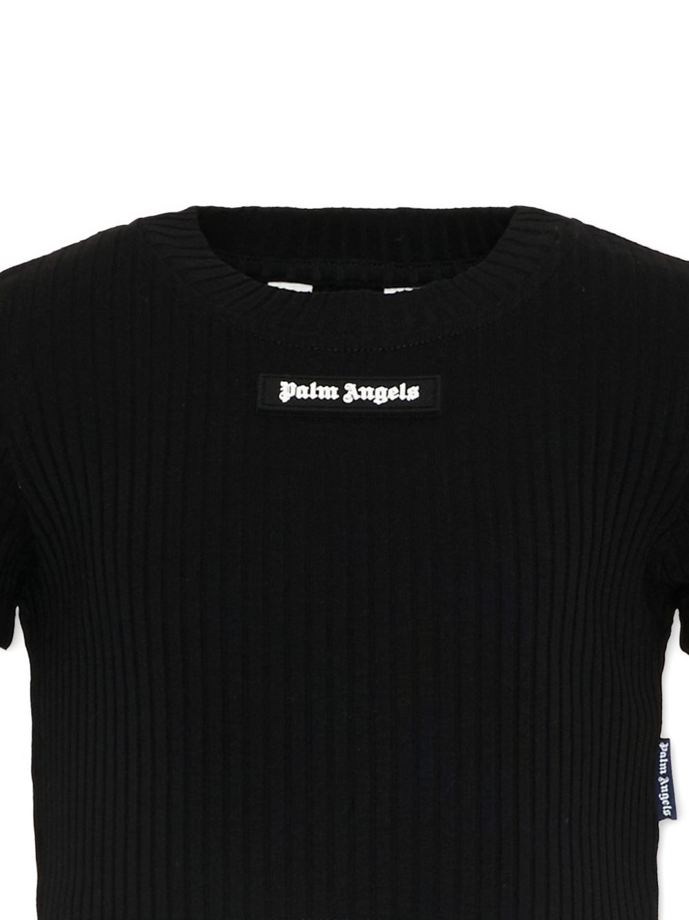 T-shirt in cotone a coste PGAA017S26JER001 110 PALM ANGELS KIDS 