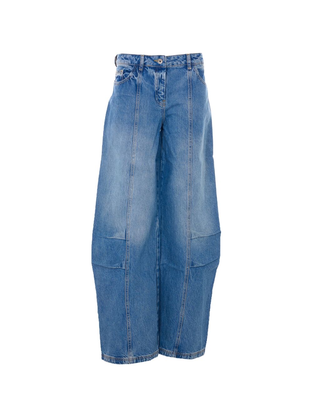 Jeans a gamba larga in cotone 8P0773D1WZB CB02 PATRIZIA PEPE 