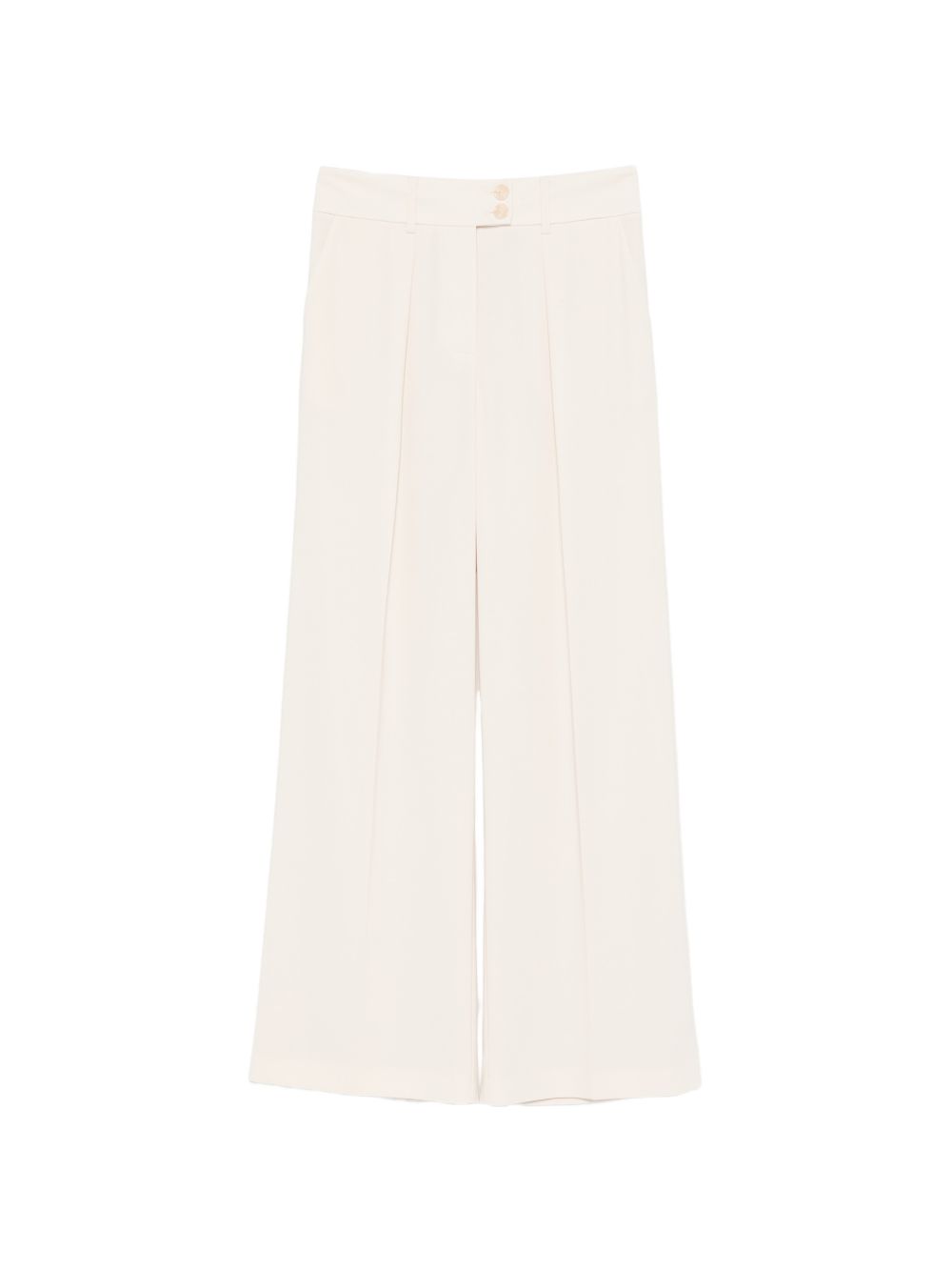 Pantaloni in poliestere a gamba larga con pieghe 8P1822A6F5 W409 PATRIZIA PEPE 