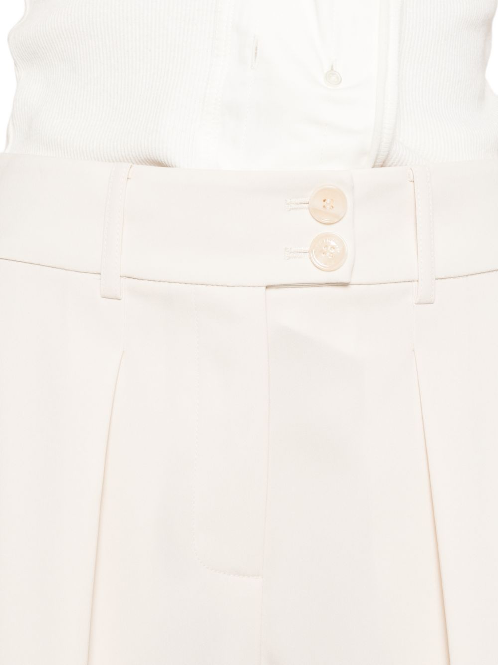 Pantaloni in poliestere a gamba larga con pieghe 8P1822A6F5 W409 PATRIZIA PEPE 
