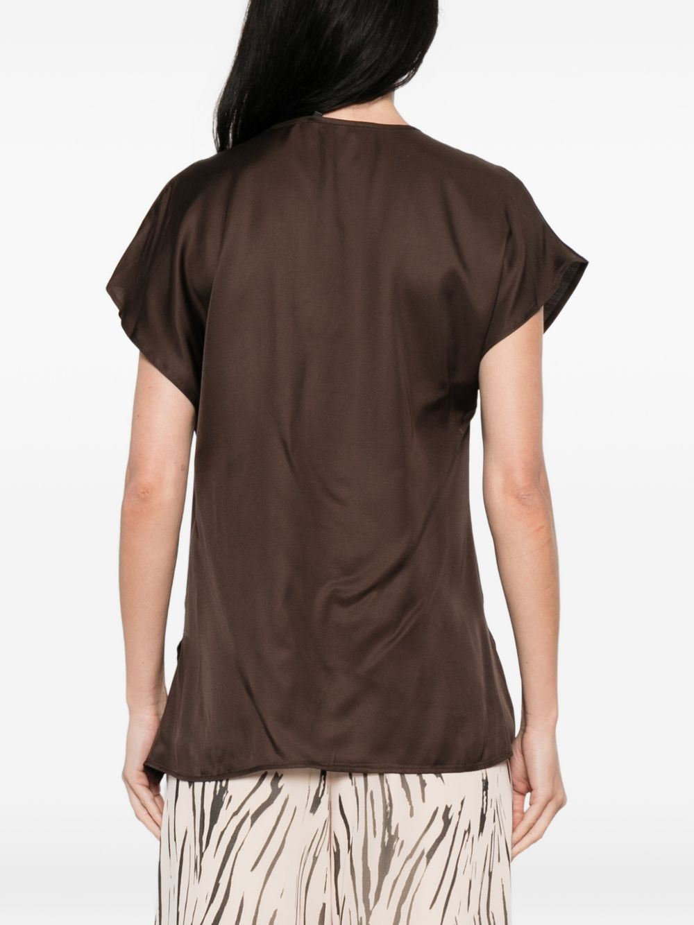 Blusa in viscosa con spacchi laterali 2611161053200 003 PENNY BLACK 