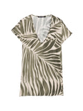 Blusa in viscosa con spacchi laterali