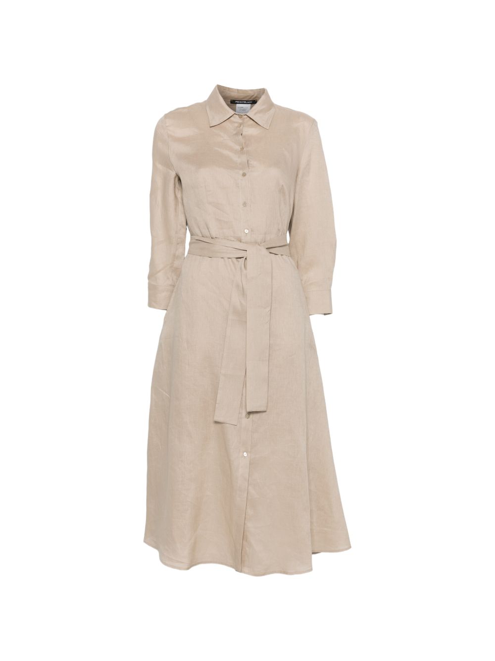 Abito midi in lino con cintura 2611221243200 002 PENNY BLACK 