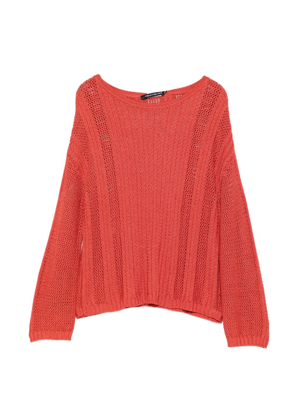 Pullover in viscosa a trama aperta 2611361253200 003 PENNY BLACK 