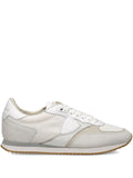 Sneakers con dettagli in pelle bianca