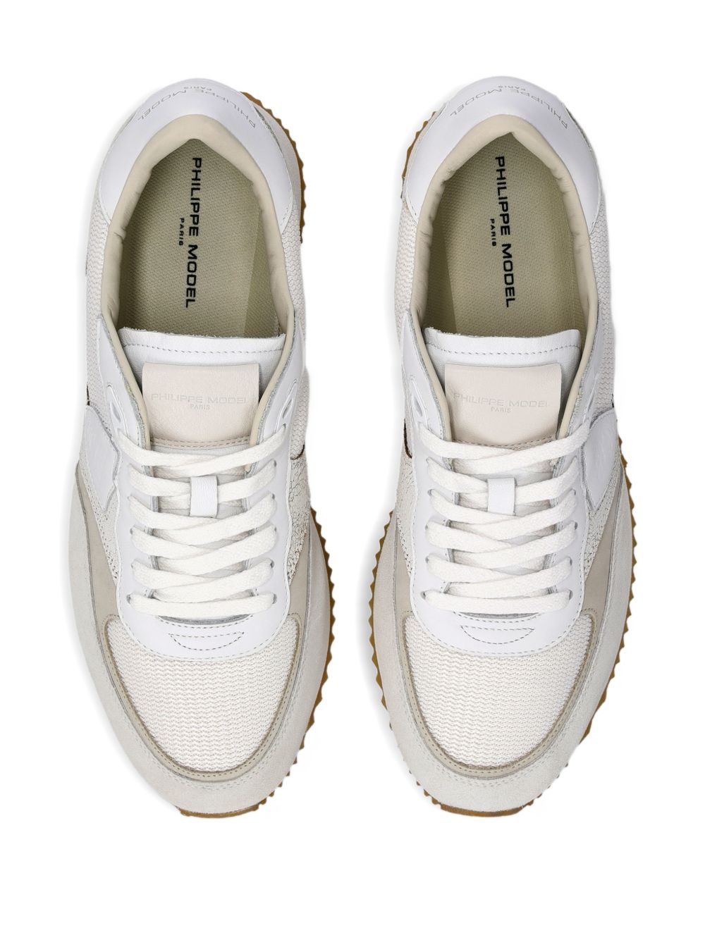 Sneakers con dettagli in pelle bianca BVLU W001 PHILIPPE MODEL 