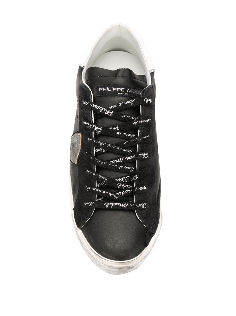 Sneakers in pelle con effetto usurato PRLU MA01 PHILIPPE MODEL 