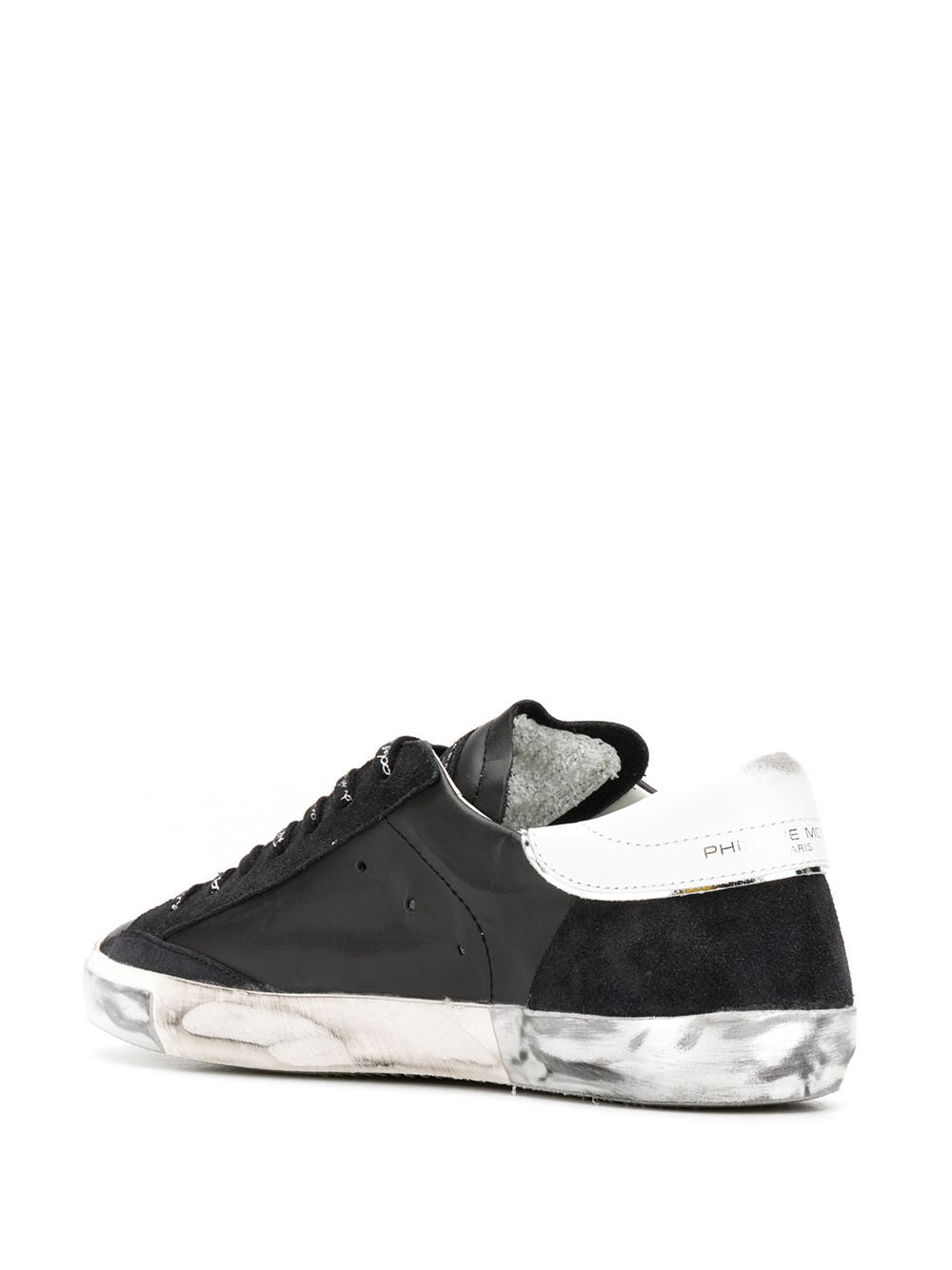 Sneakers in pelle con effetto usurato PRLU MA01 PHILIPPE MODEL 