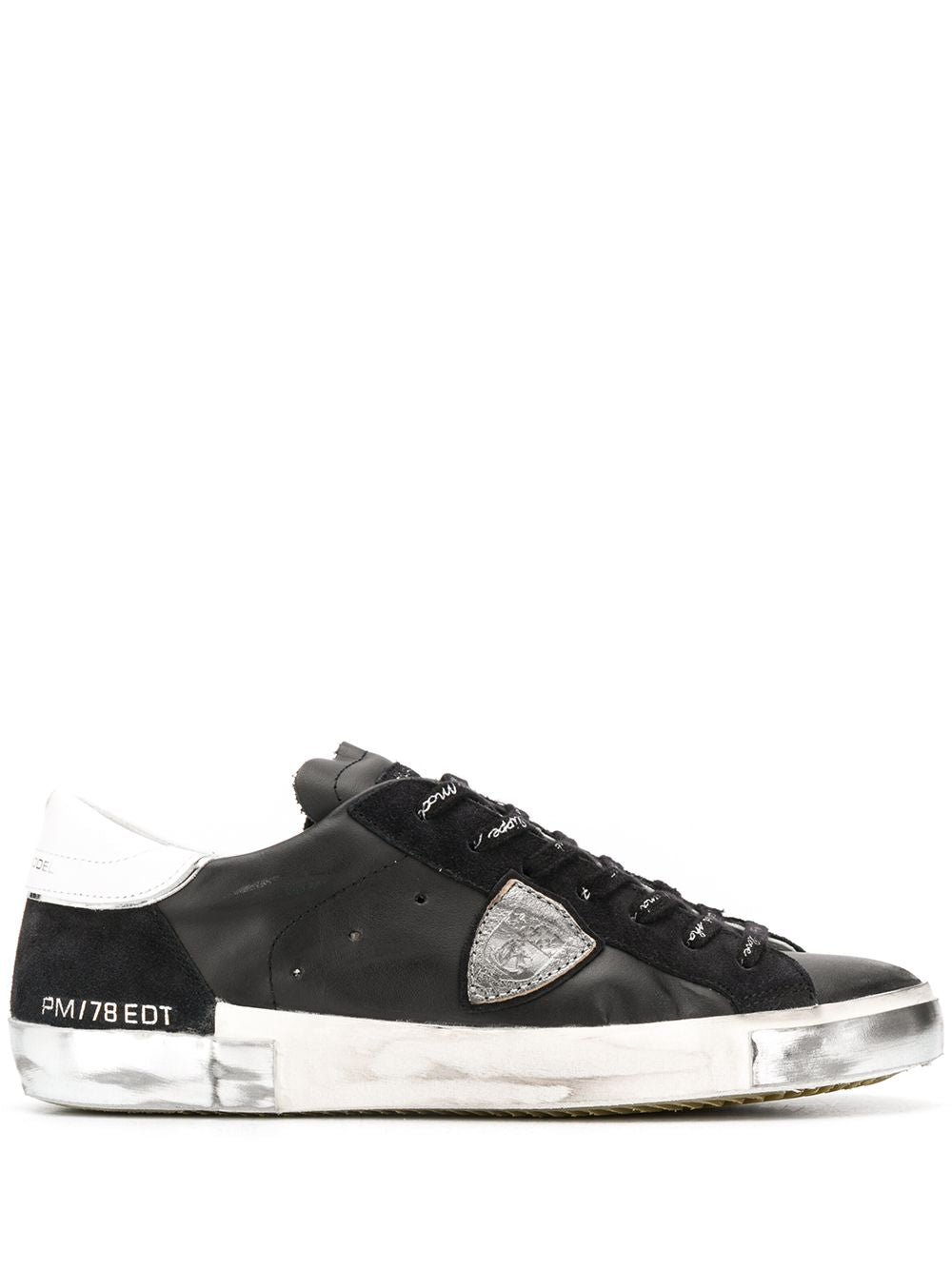Sneakers in pelle con effetto usurato PRLU MA01 PHILIPPE MODEL 