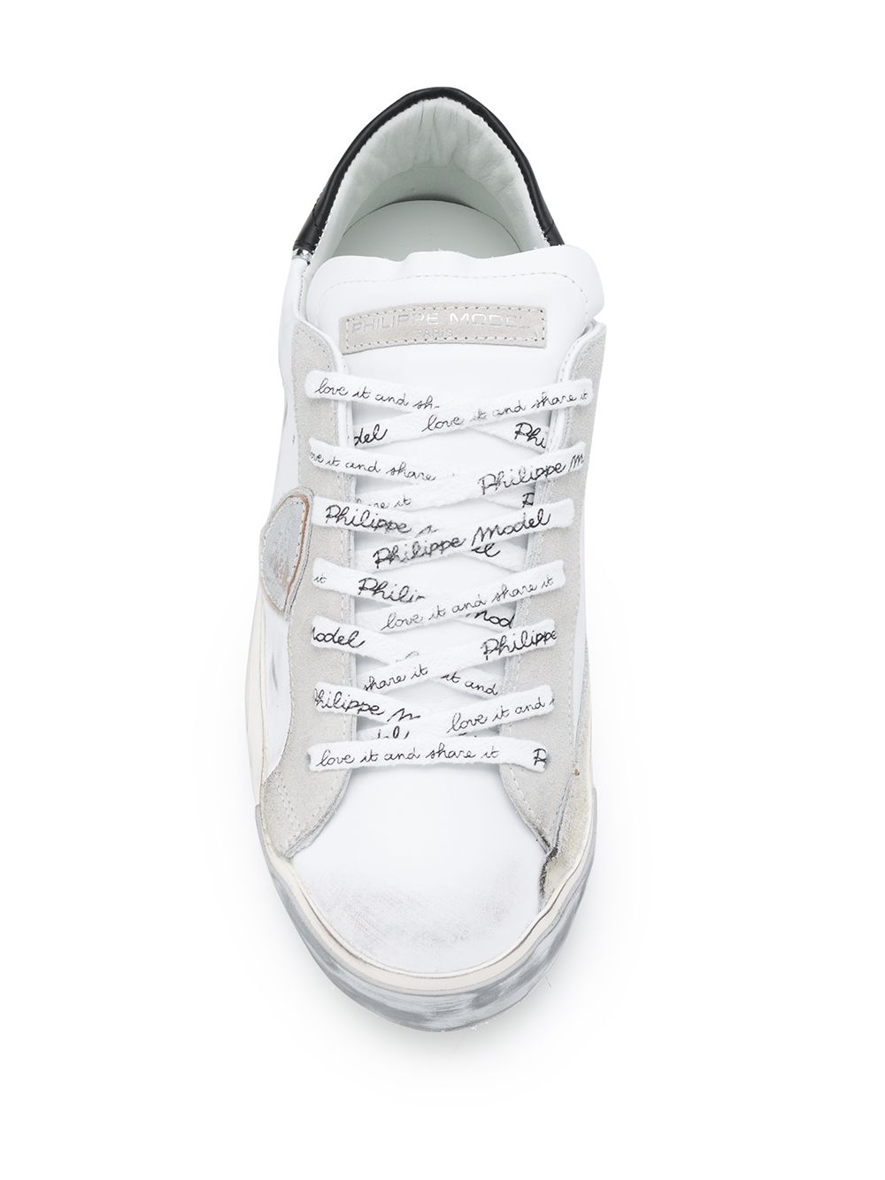 Sneakers con patch scudo e suola consumata PRLU MA02 PHILIPPE MODEL 
