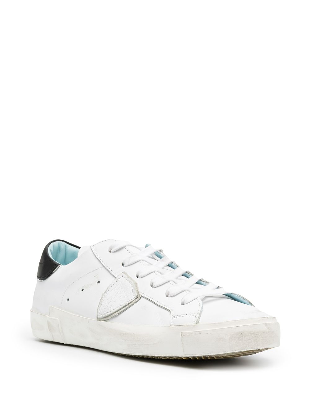 Sneakers basse in pelle con logo laterale PRLU V022 PHILIPPE MODEL 