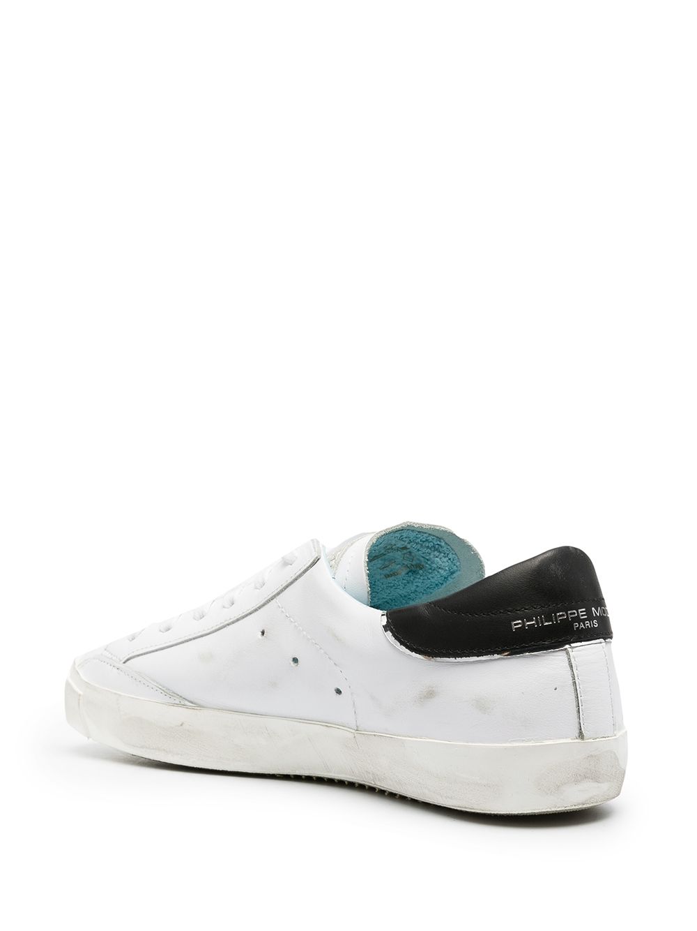Sneakers basse in pelle con logo laterale PRLU V022 PHILIPPE MODEL 