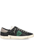 Sneakers in pelle con patch laterale