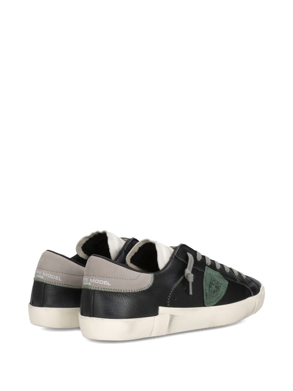 Sneakers in pelle con patch laterale PRLU VZ02 PHILIPPE MODEL 