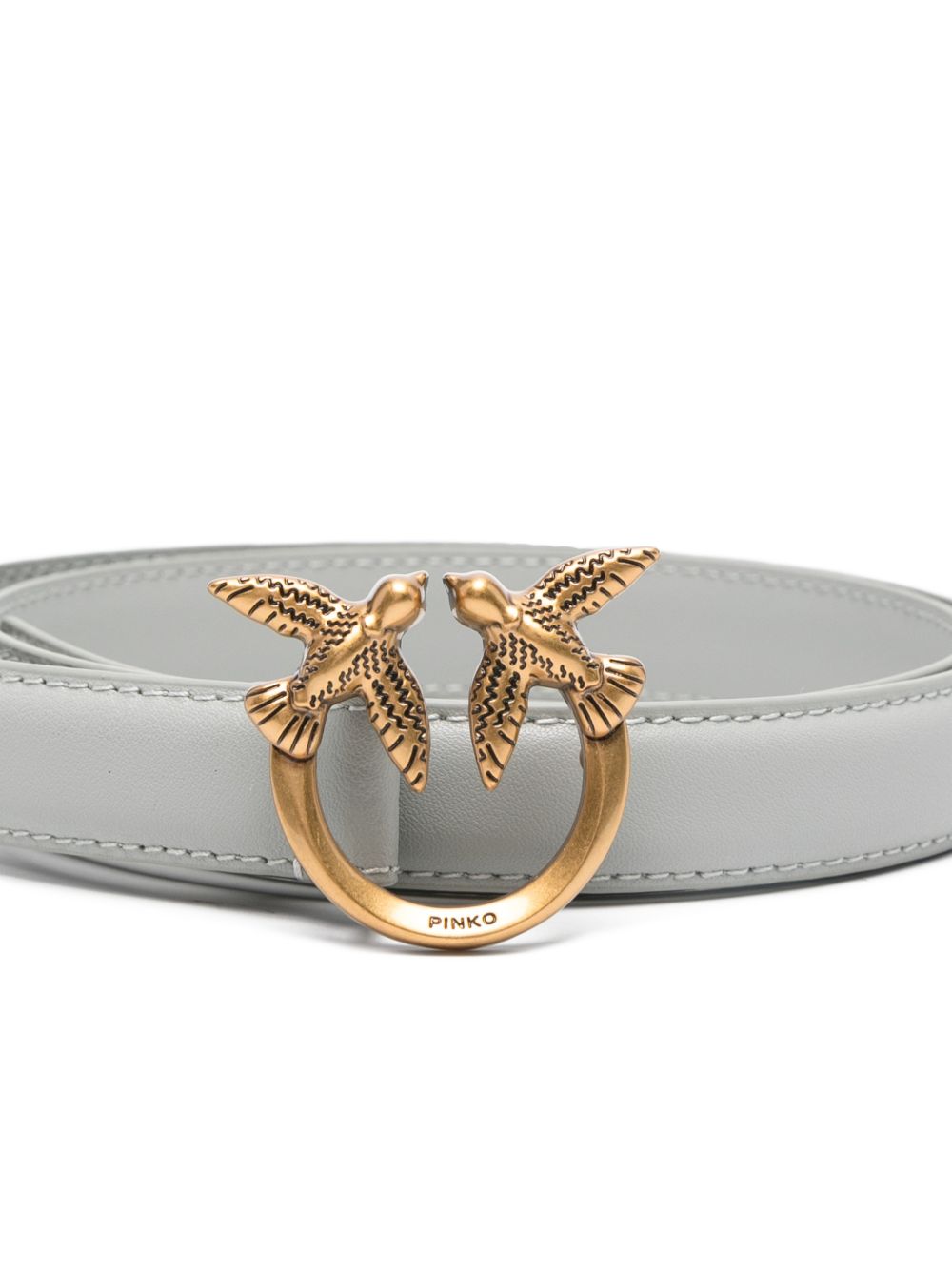 Cintura in pelle con fibbia logo 100143A0F1 K32Q PINKO 