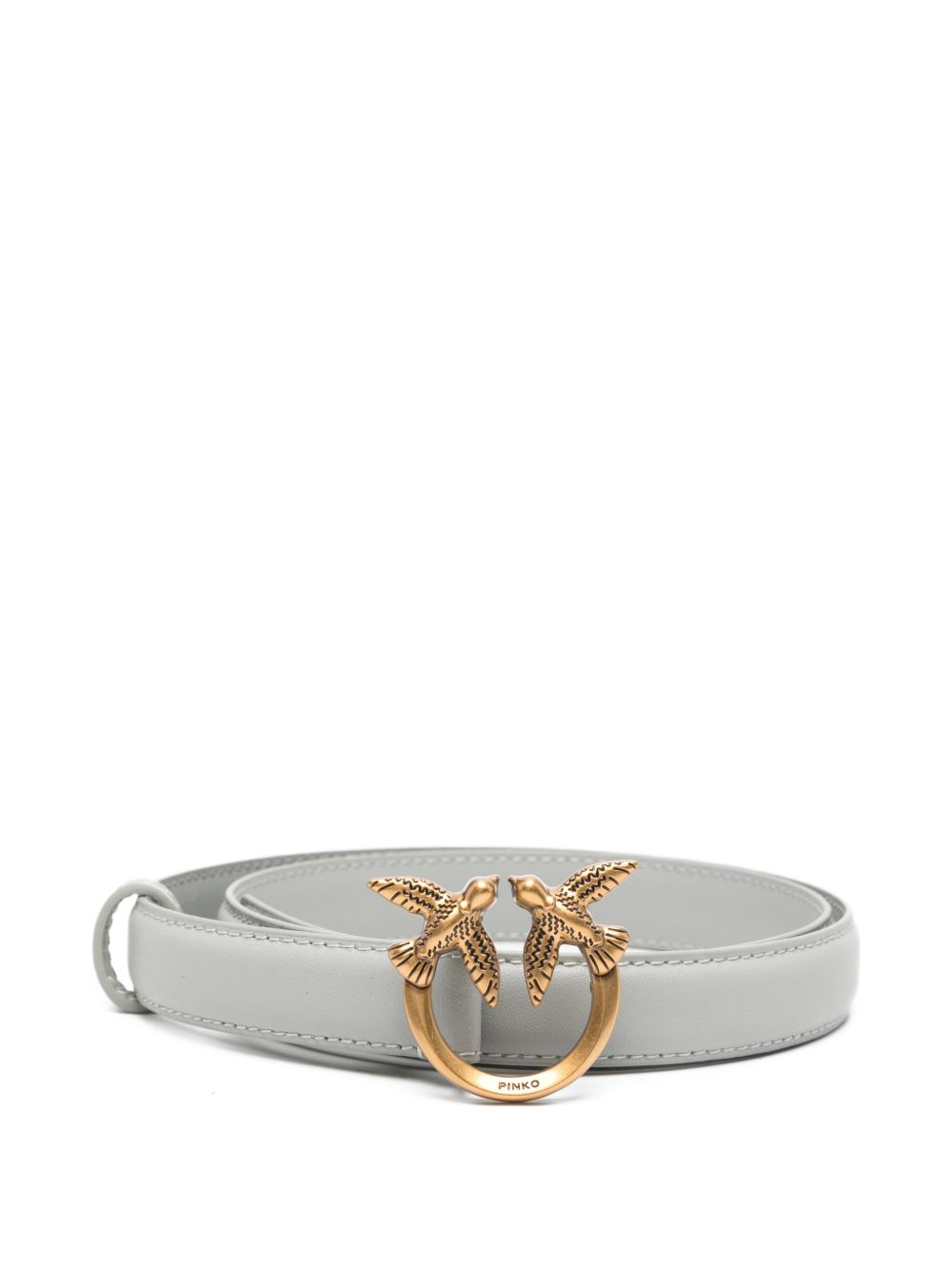 Cintura in pelle con fibbia logo 100143A0F1 K32Q PINKO 