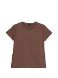 T-shirt girocollo in cotone