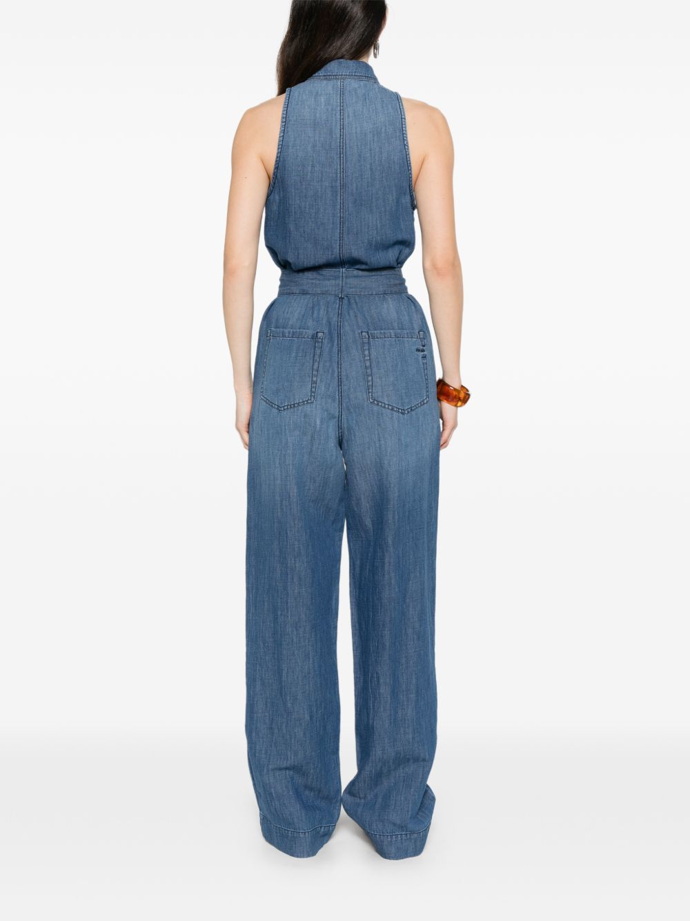 Jumpsuit in denim con cintura 106399A33J PJL PINKO 